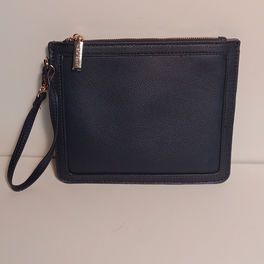 Slim Navy Blue Anne Klein Clutch/Wristlet